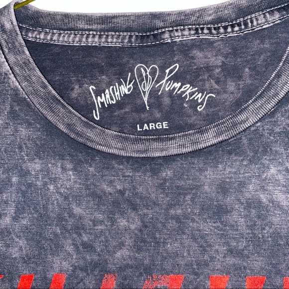 SMASHING PUMPKINS π 2019 Summer Tour Stonewash Band Tee L - Picture 6 of 8